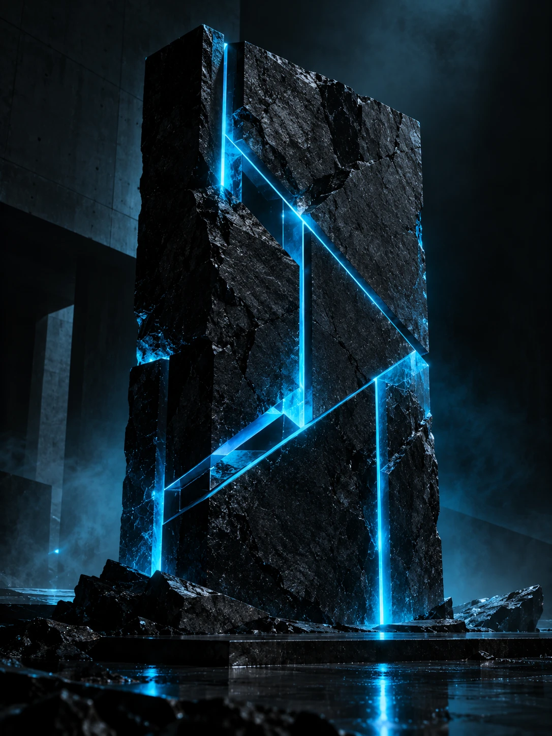 Obsidian Cyber Monolith